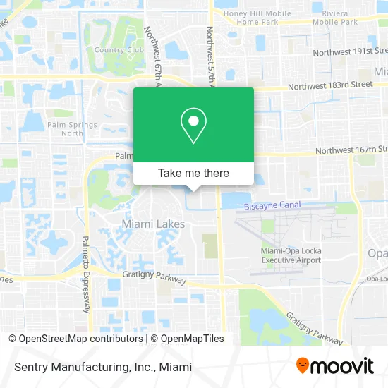 Sentry Manufacturing, Inc. map