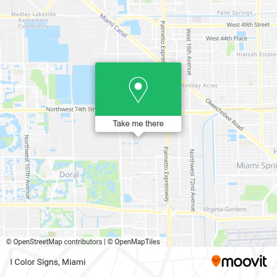 I Color Signs map
