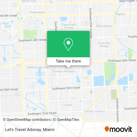 Let's Travel Adonay map