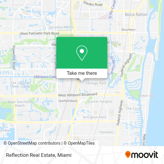 Reflection Real Estate map