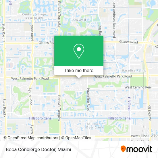 Boca Concierge Doctor map