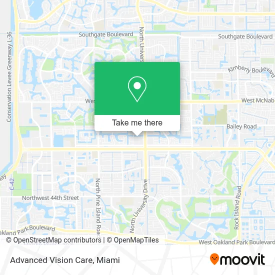 Advanced Vision Care map