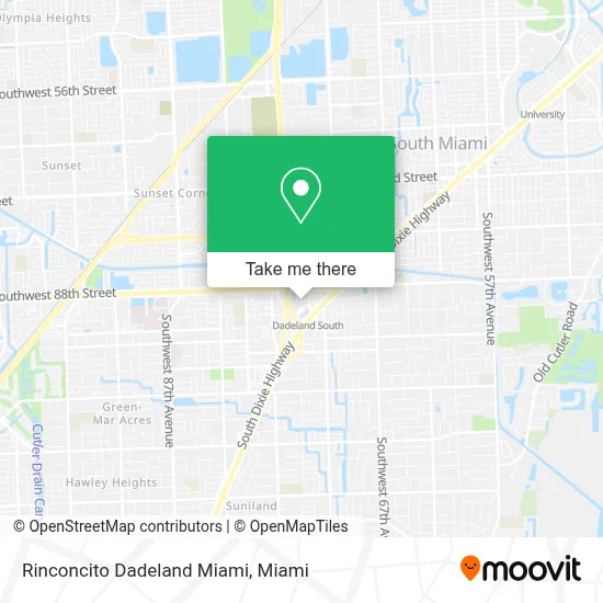 Rinconcito Dadeland Miami map