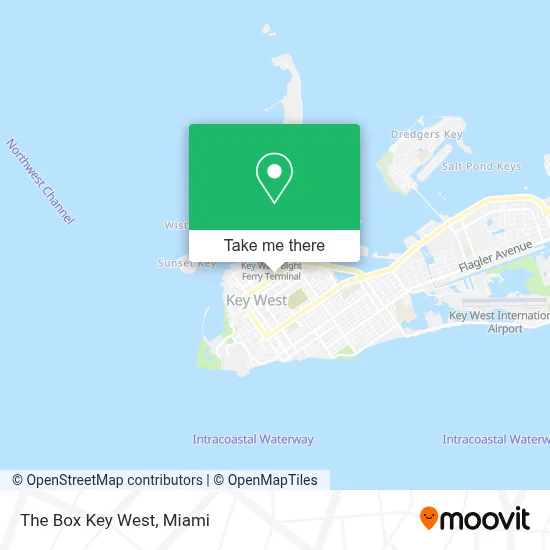 The Box Key West map