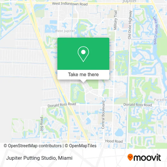 Jupiter Putting Studio map