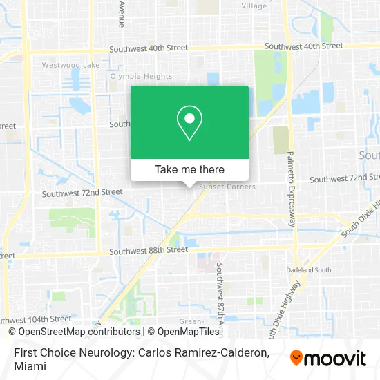 First Choice Neurology: Carlos Ramirez-Calderon map