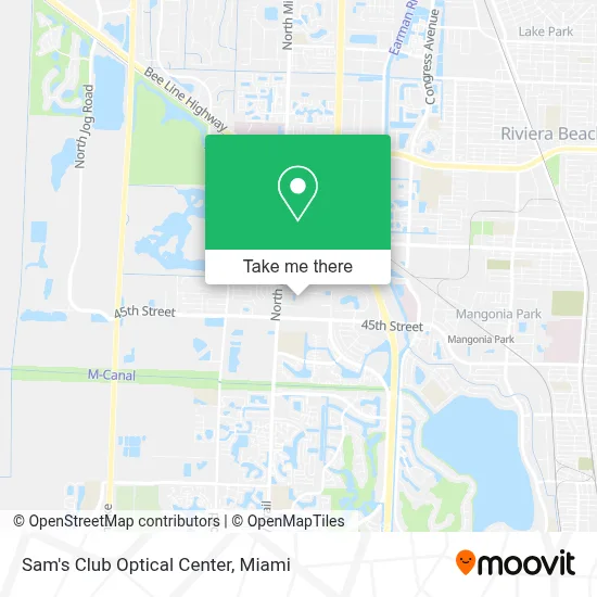 Sam's Club Optical Center map
