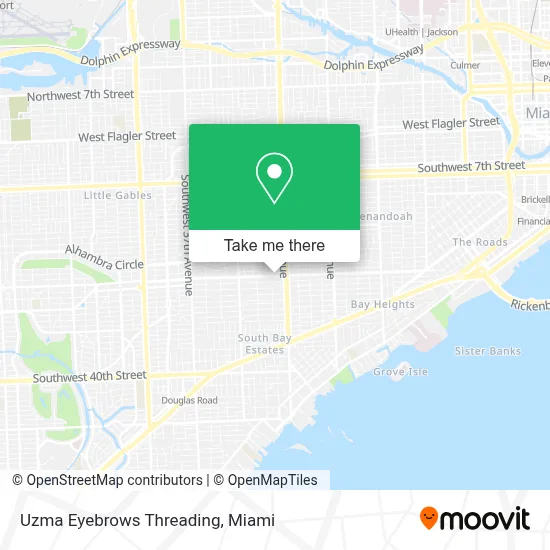 Uzma Eyebrows Threading map