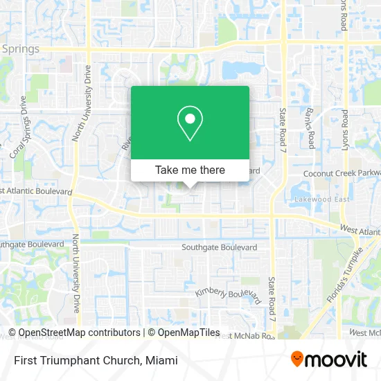 First Triumphant Church map