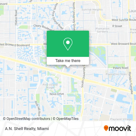 A.N. Shell Realty map