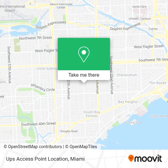 Ups Access Point Location map