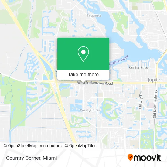 Country Corner map