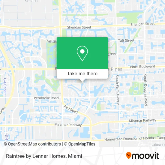 Raintree by Lennar Homes map