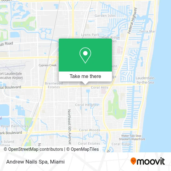 Andrew Nails Spa map