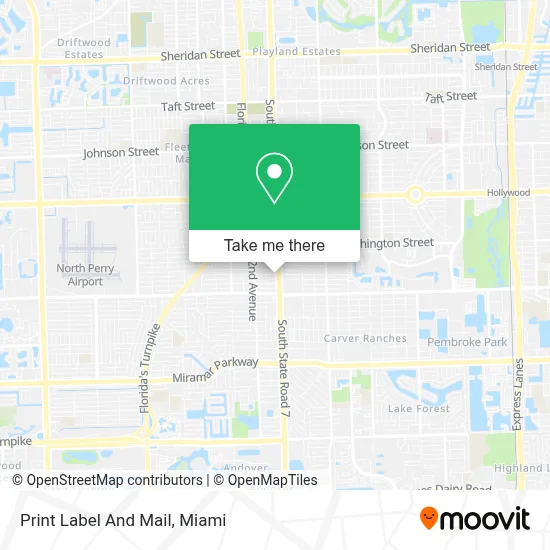 Print Label And Mail map