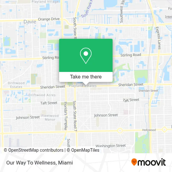 Our Way To Wellness map