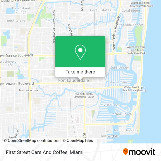 First Street Cars And Coffee map