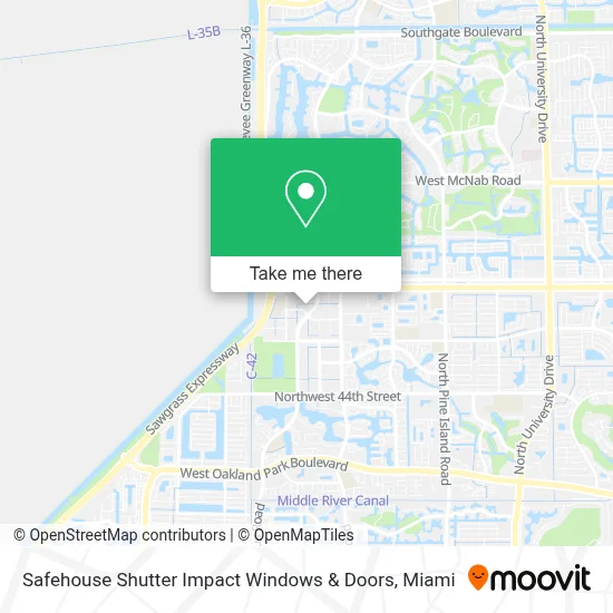 Safehouse Shutter Impact Windows & Doors map