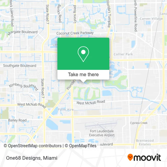 One68 Designs map