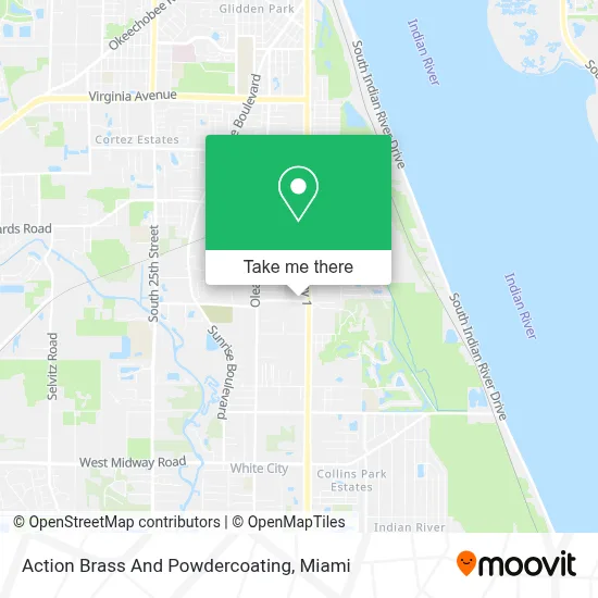 Action Brass And Powdercoating map