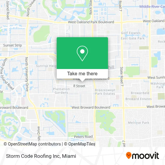 Storm Code Roofing Inc map
