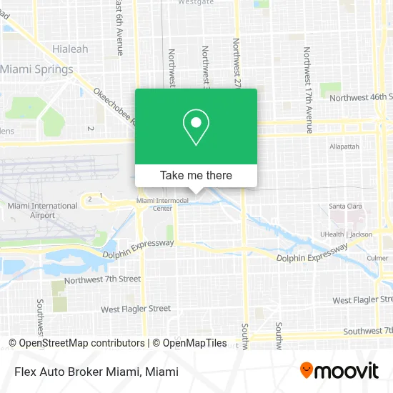 Flex Auto Broker Miami map