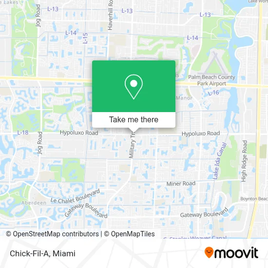 Chick-Fil-A map