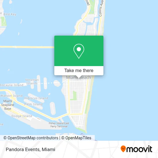 Pandora Events map