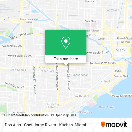 Dos Alas - Chef Jorge Rivera - Kitchen map