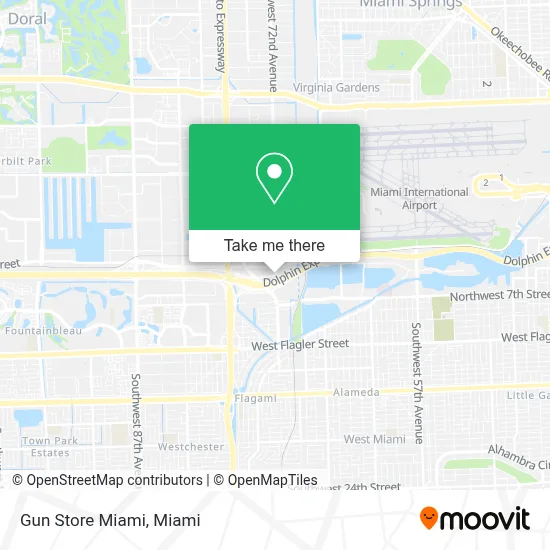 Gun Store Miami map