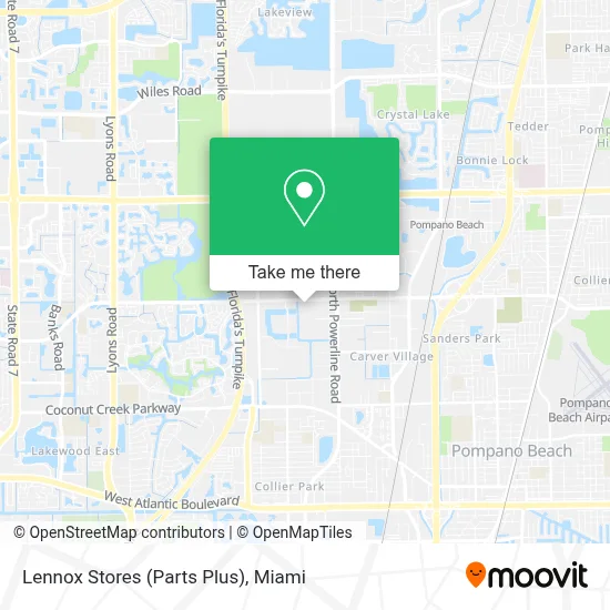 Lennox Stores (Parts Plus) map