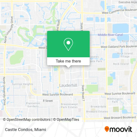 Castle Condos map