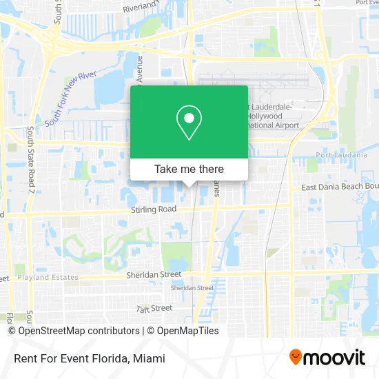 Rent For Event Florida map