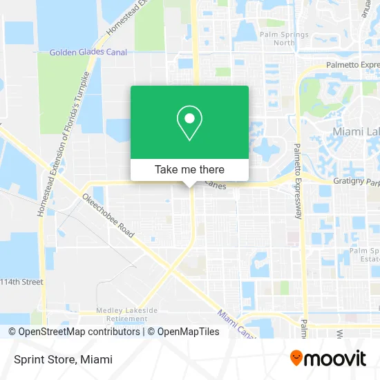 Sprint Store map
