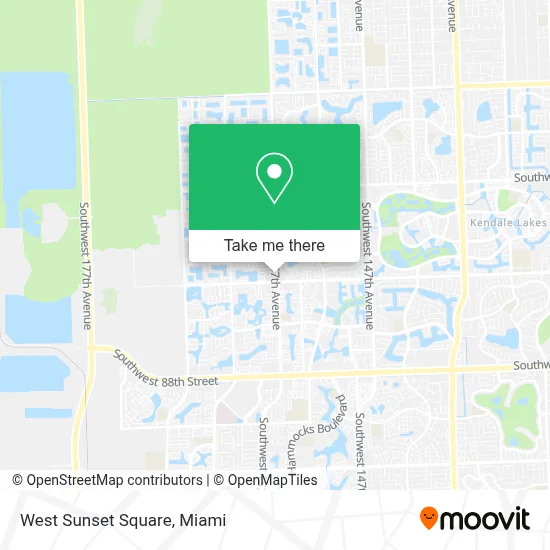 West Sunset Square map