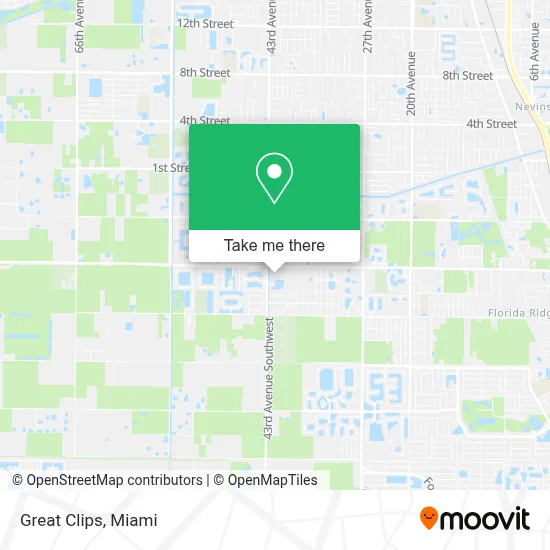 Great Clips map