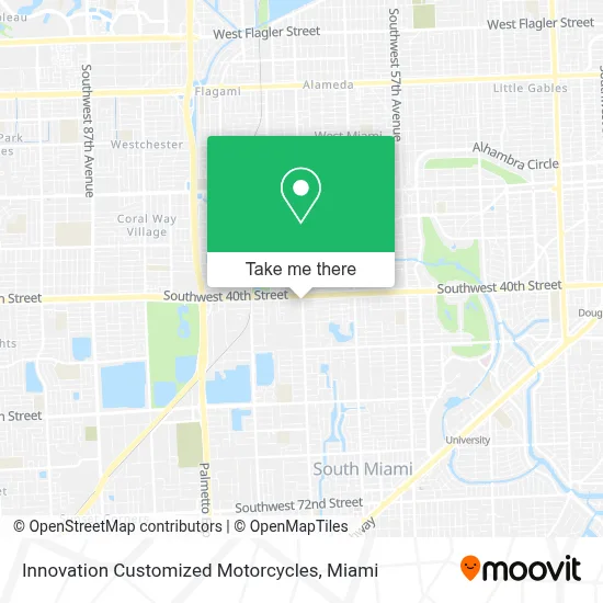 Innovation Customized Motorcycles map