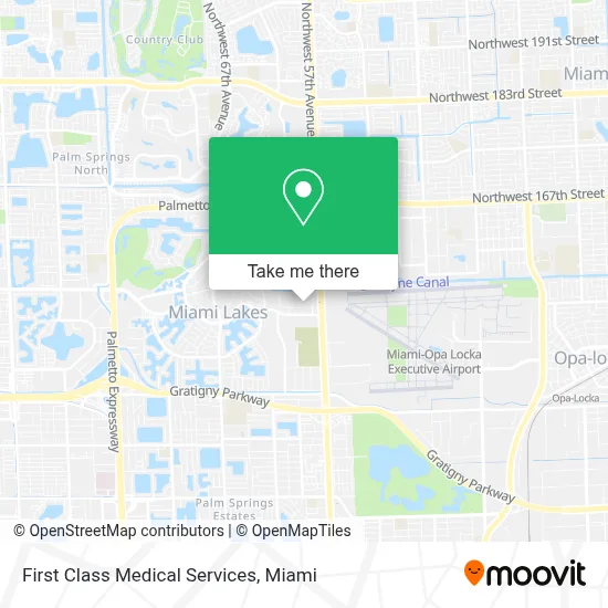 First Class Medical Services map