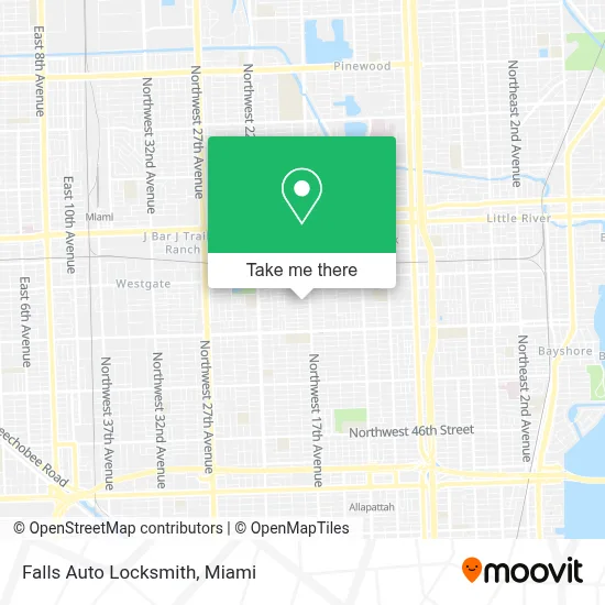 Falls Auto Locksmith map
