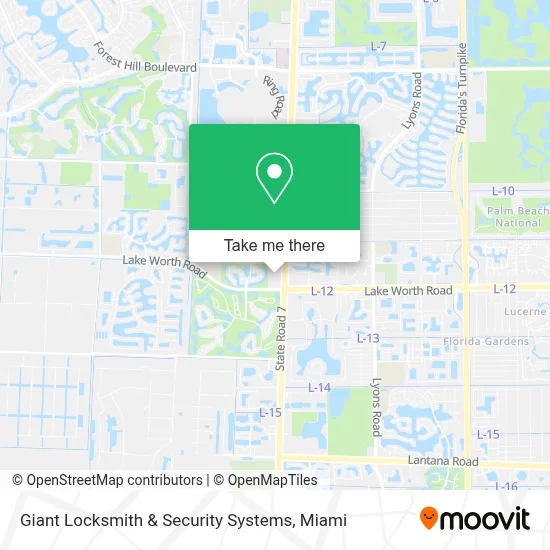 Giant Locksmith & Security Systems map
