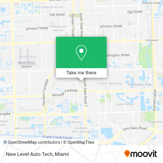 New Level Auto Tech map