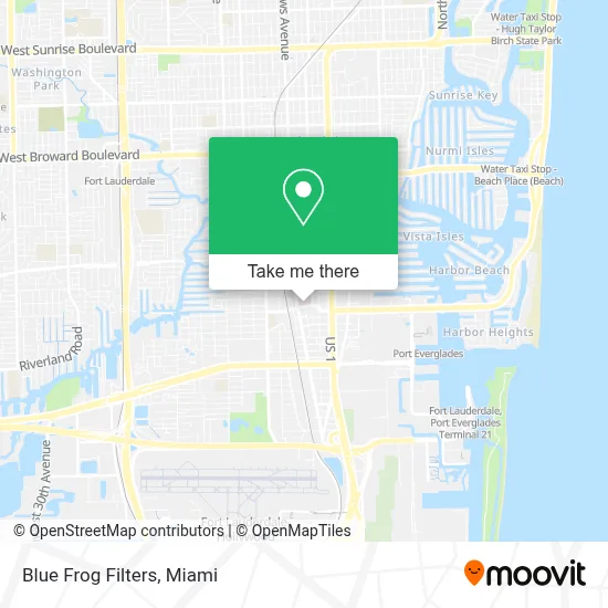 Blue Frog Filters map
