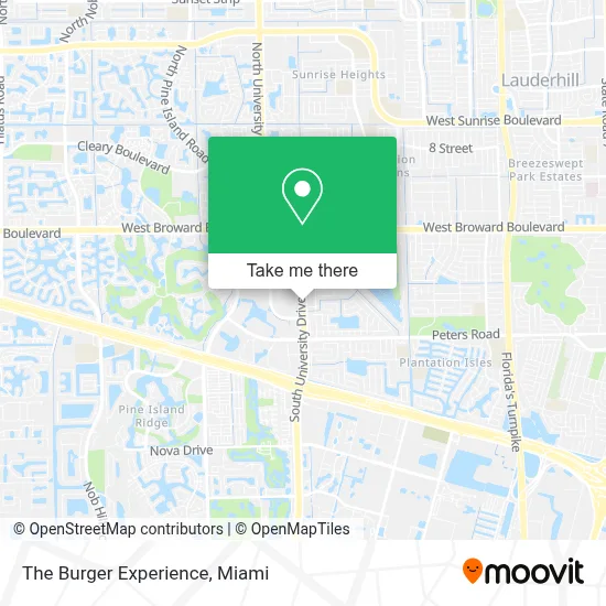The Burger Experience map