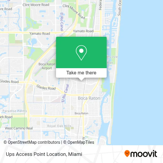 Ups Access Point Location map