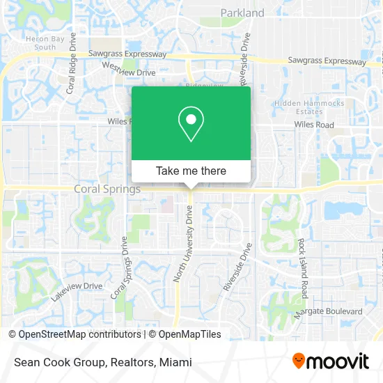 Sean Cook Group, Realtors map