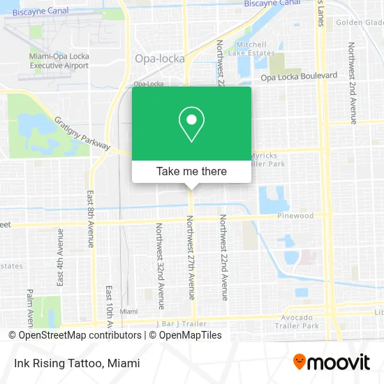 Ink Rising Tattoo map