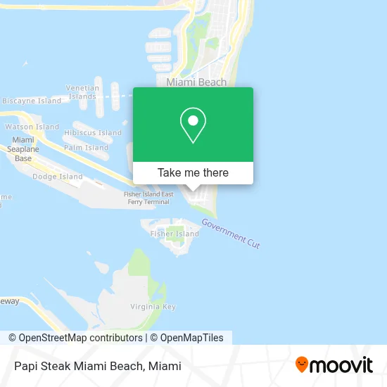 Papi Steak Miami Beach map