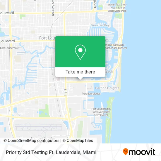 Priority Std Testing Ft. Lauderdale map
