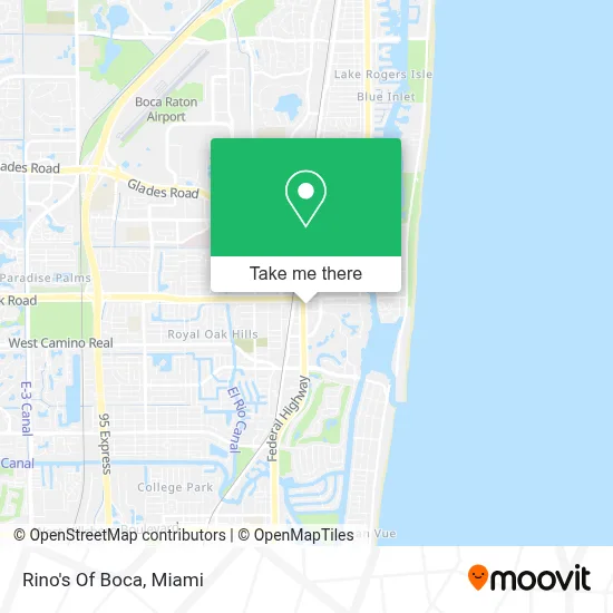 Rino's Of Boca map