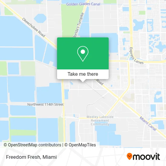 Freedom Fresh map